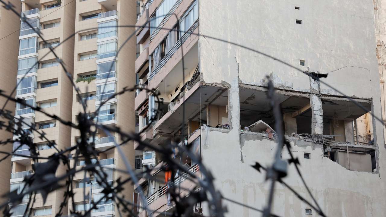 Aftermath of an Israeli strike, in Beirut