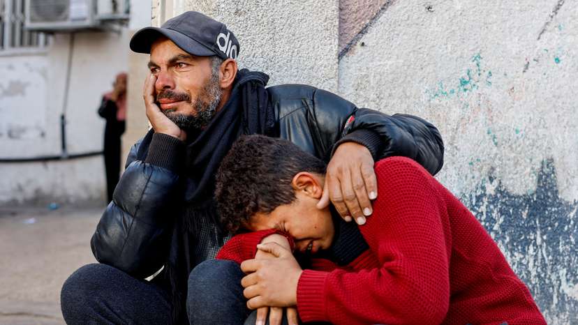 Aftermath of an Israeli strike in Rafah