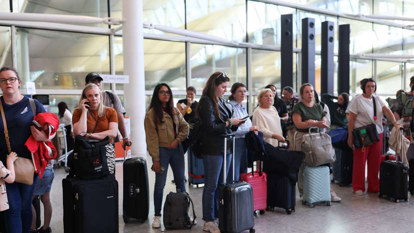 Suspension of outbound flights at Heathrow Airport