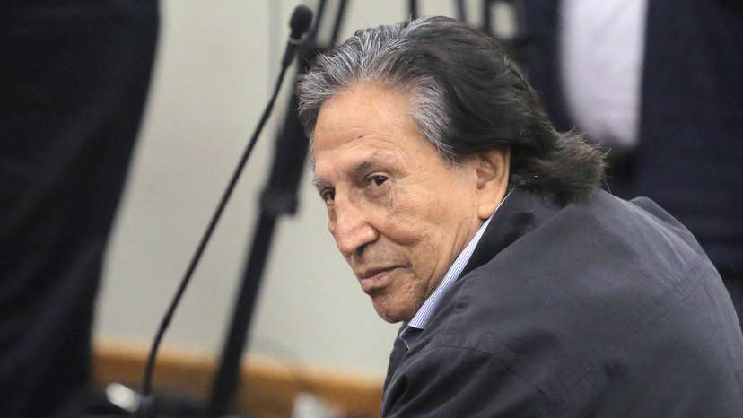 Peru's former President Alejandro Toledo appears in court in Lima