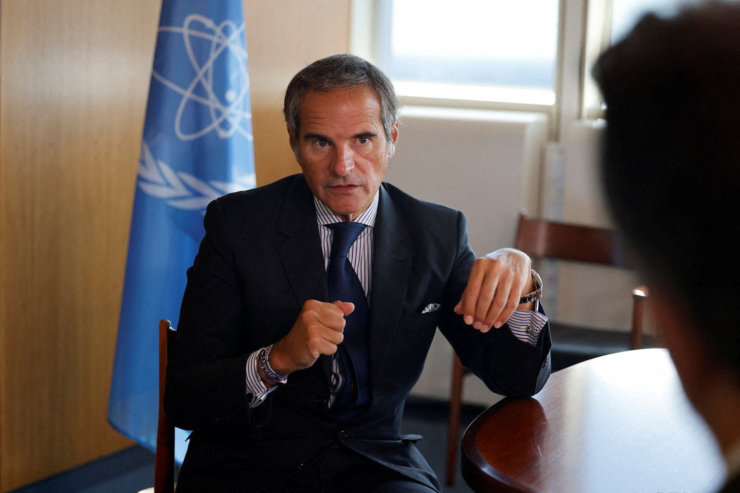 IAEA Director General Rafael Grossi during an interview with Reuters