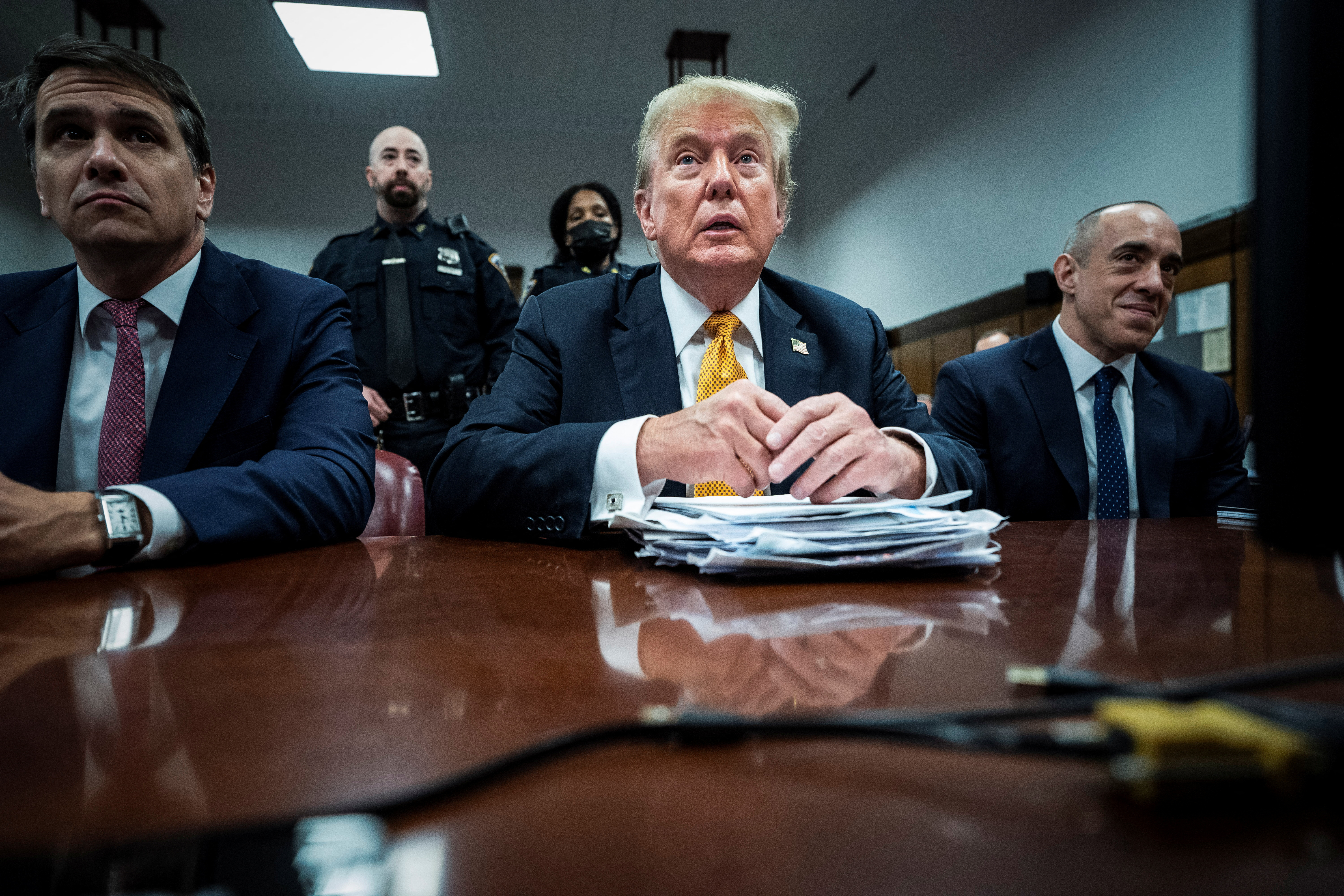 Former U.S. President Trump's criminal trial on charges of falsifying business records continues in New York