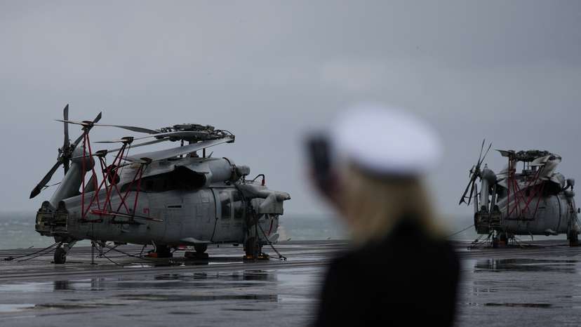 US aircraft carrier Carl Vinson makes port call in Busan