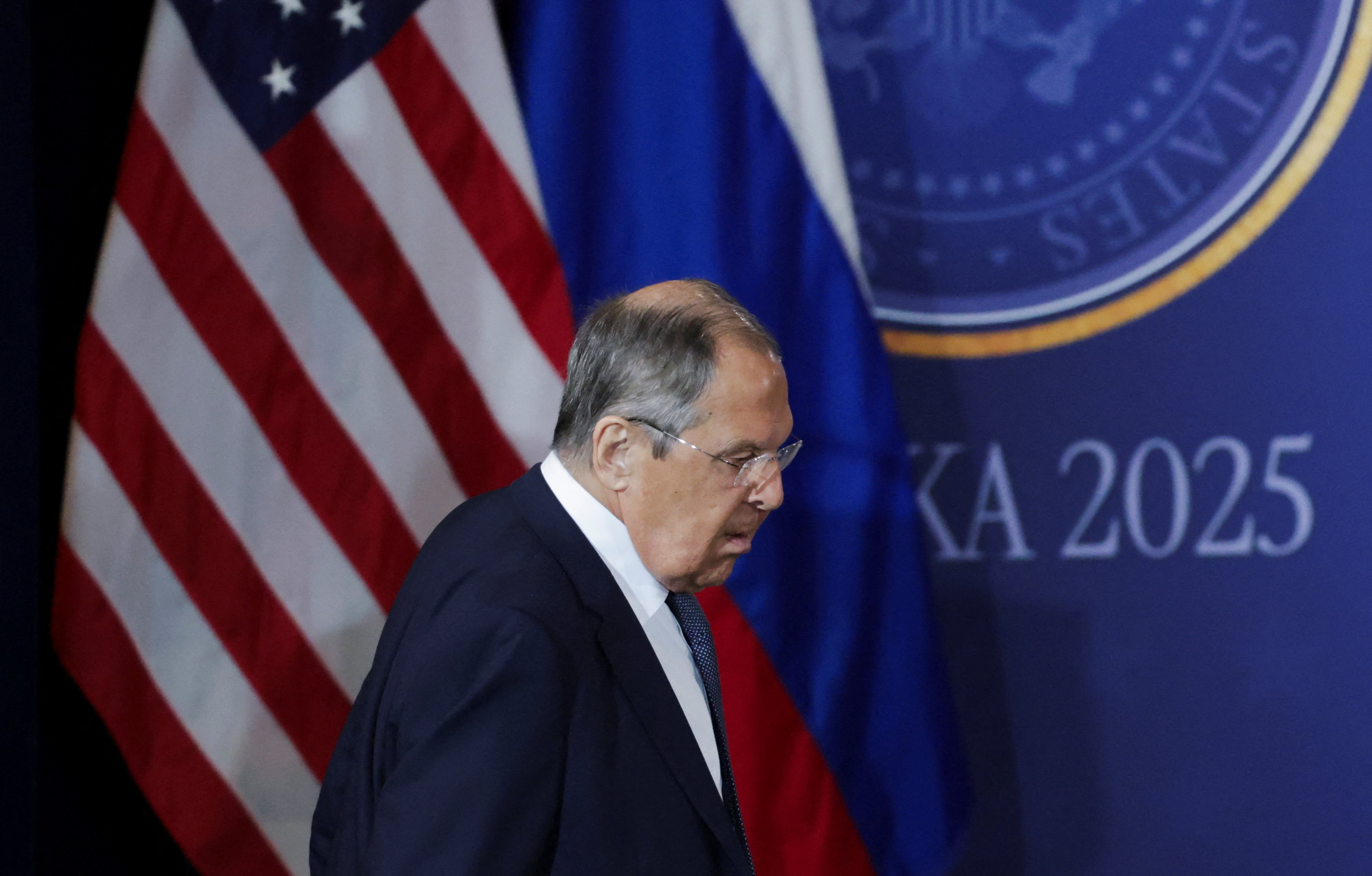 U.S. President Trump meets with Russian President Putin in Alaska