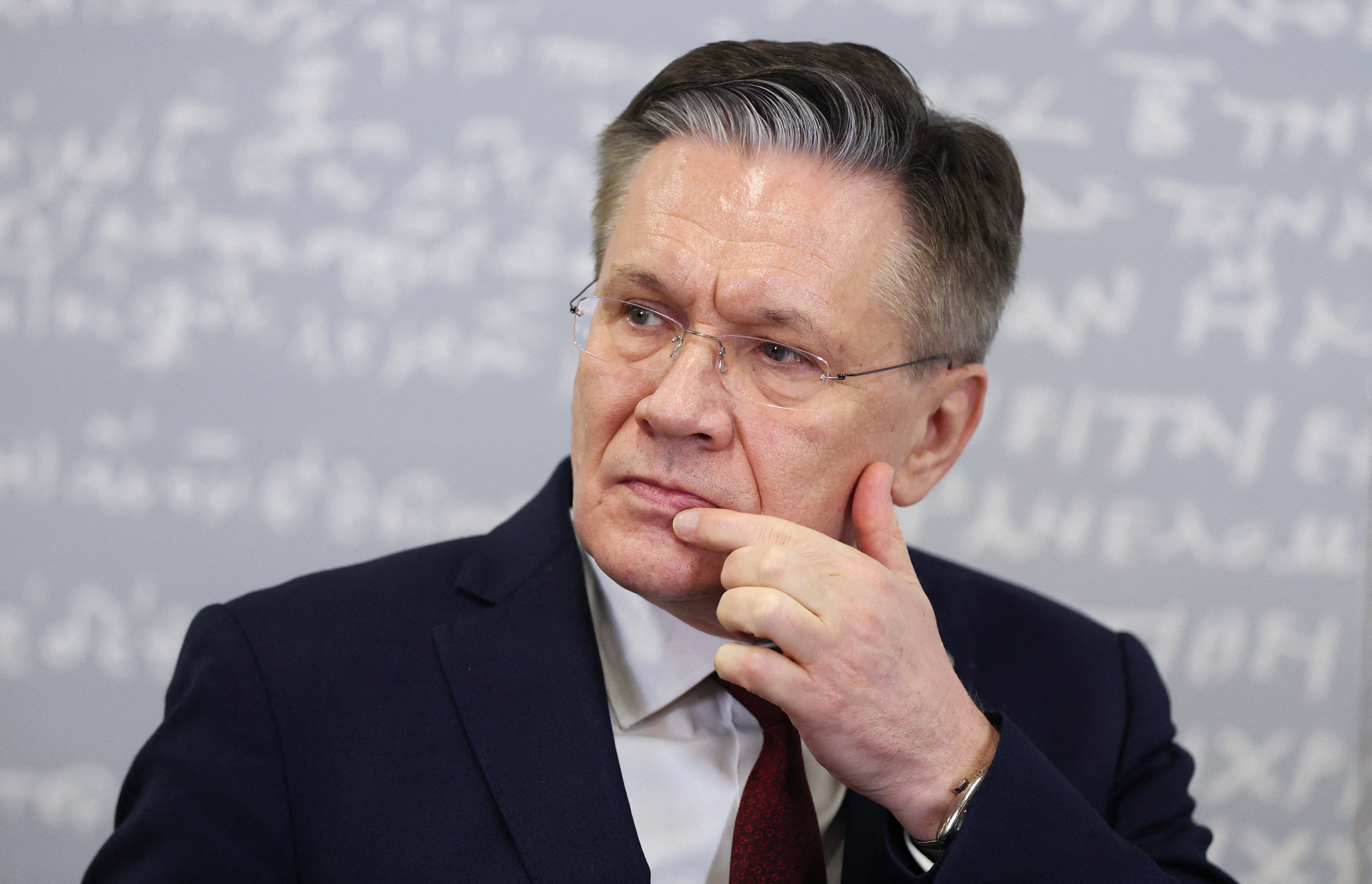 IAEA Chief Rafael Grossi and Head of Rosatom Alexei Likhachev speak to the media in Moscow