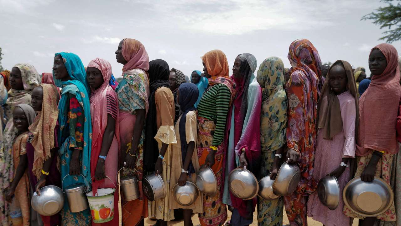 FILE PHOTO: Fleeing Sudanese seek refuge in Chad