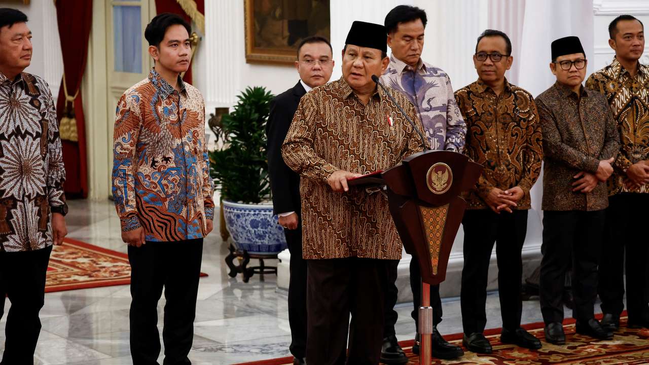Indonesia's Prabowo announces his cabinet in Jakarta