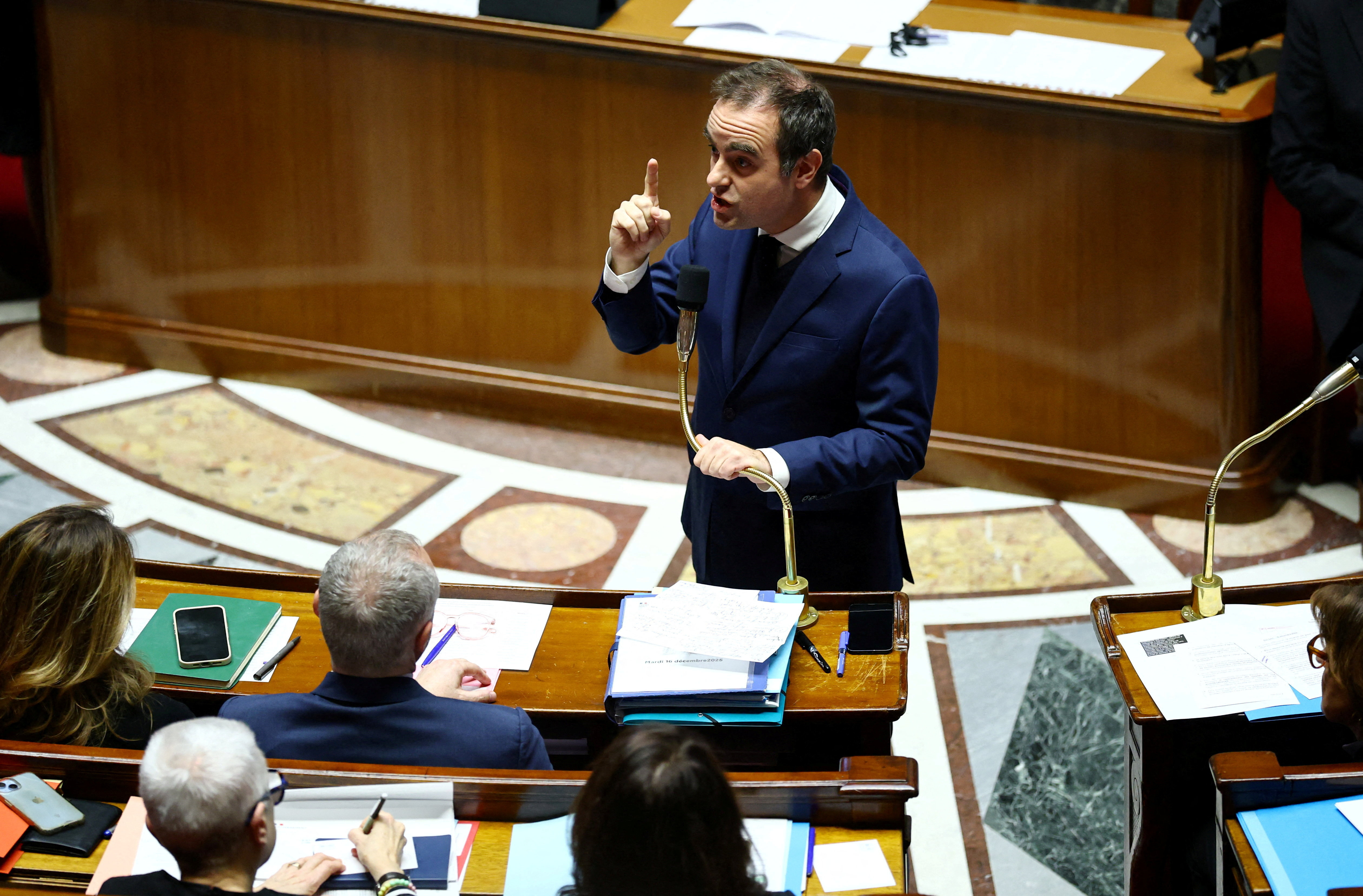 Questions to the government session at the National Assembly in Paris