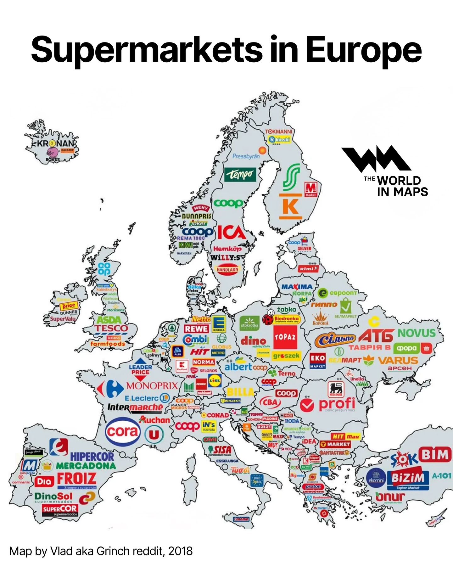 Europe’s supermarket map reveals who really rules retail