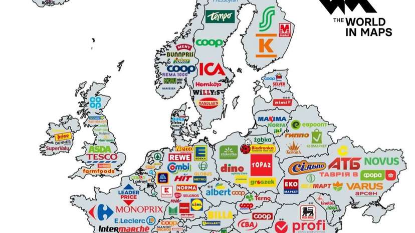 Europe’s supermarket map reveals who really rules retail