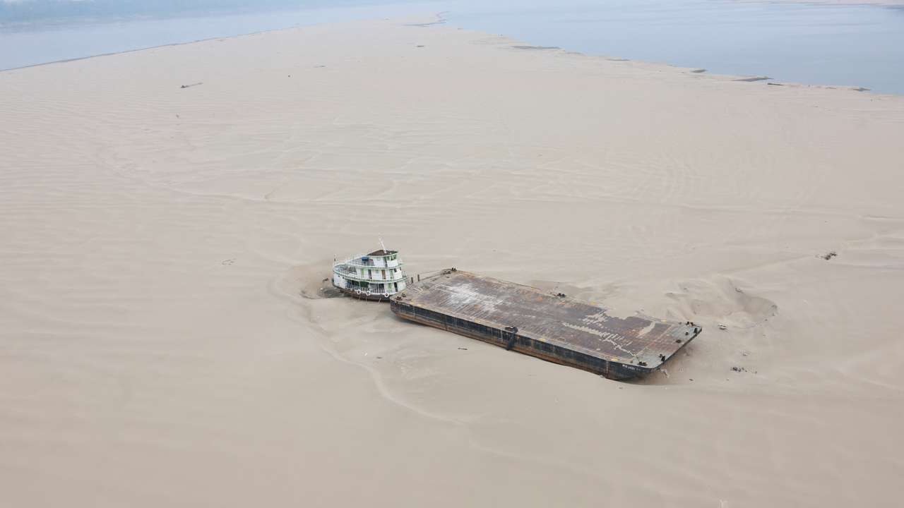 Severe drought hits Amazon rivers
