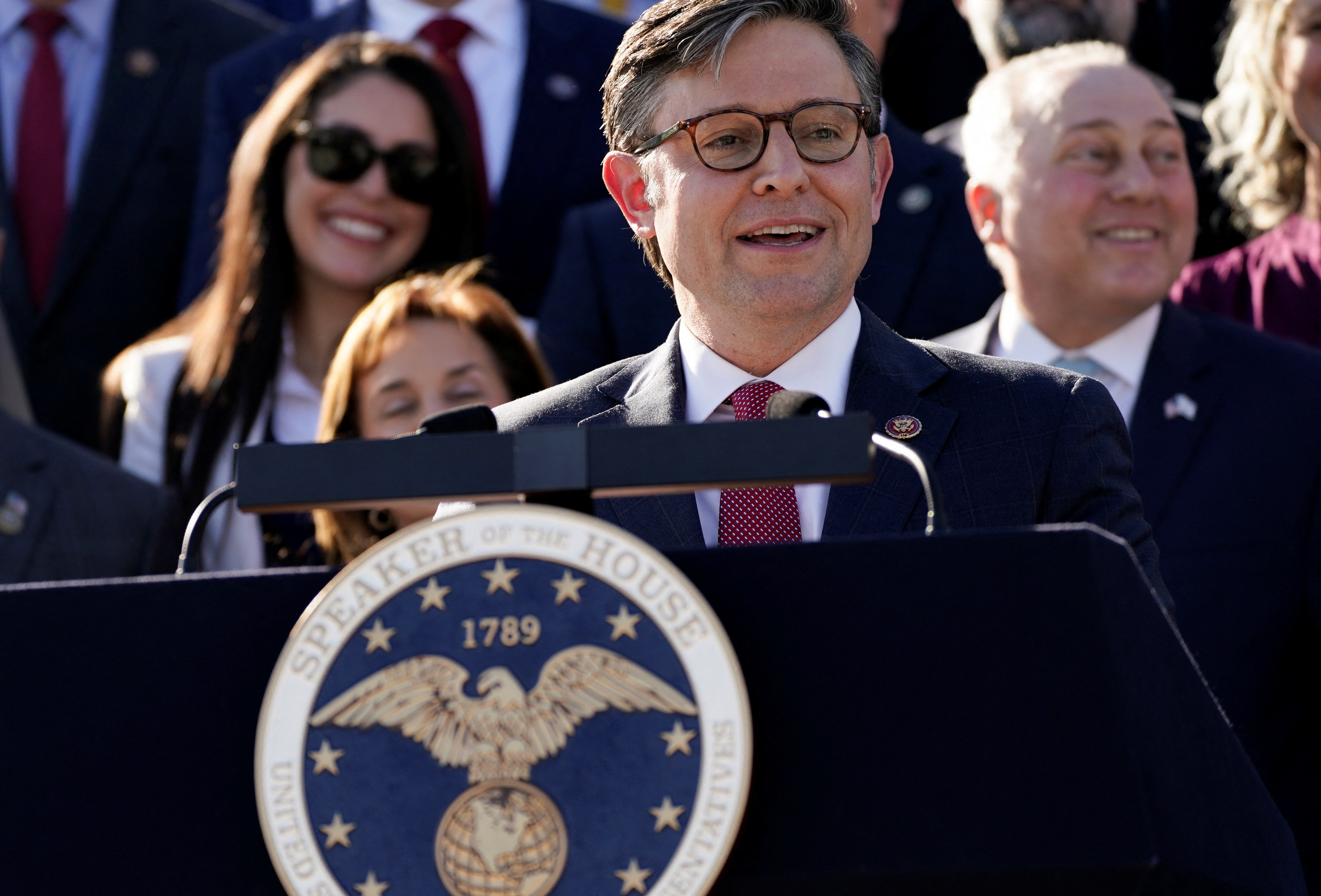 U.S. House of Representatives elect Mike Johnson Speaker of the House at the U.S. Capitol in Washington