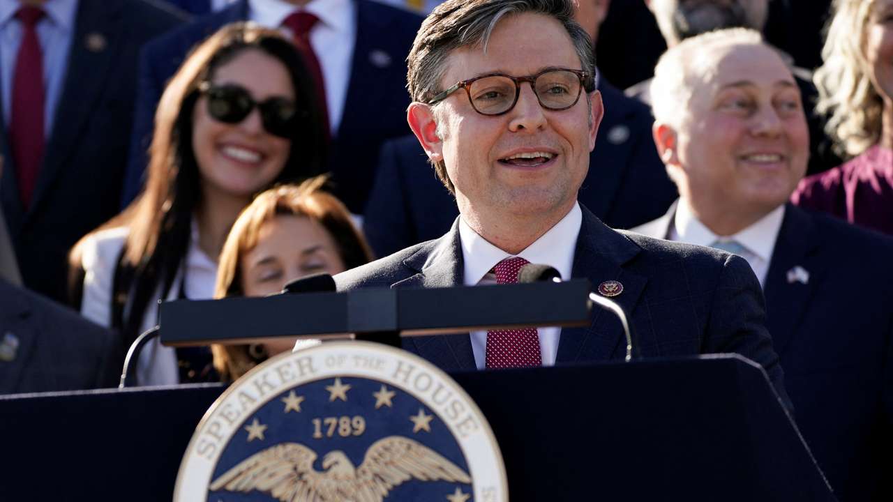 U.S. House of Representatives elect Mike Johnson Speaker of the House at the U.S. Capitol in Washington