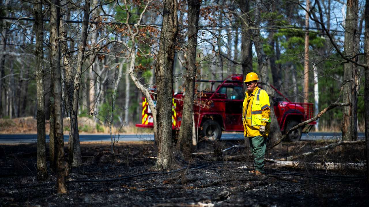Wildfire in New Jersey