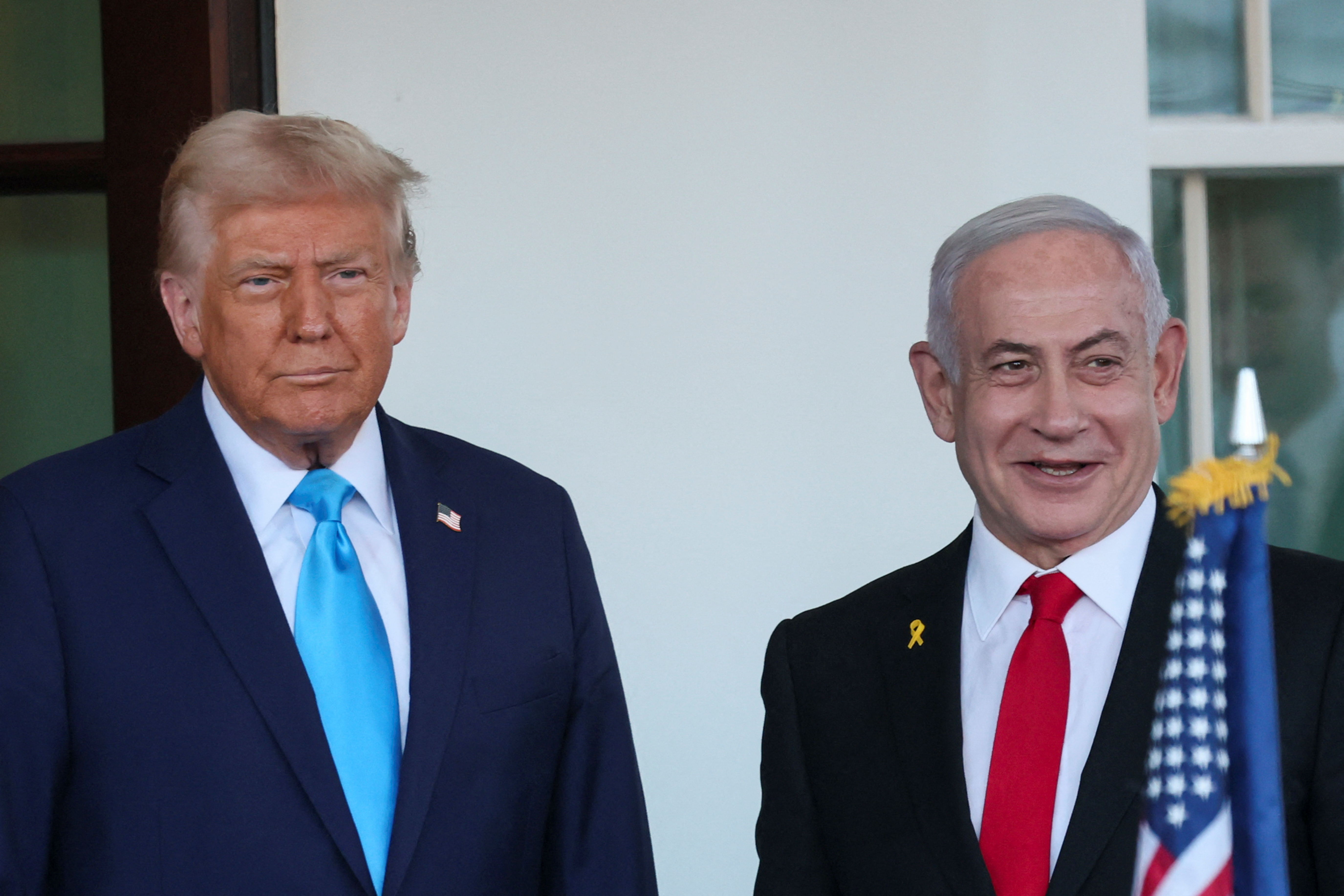 U.S. President Trump meets Israeli PM Netanyahu in Washington