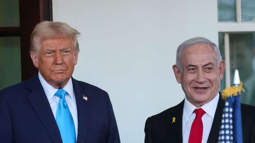 U.S. President Trump meets Israeli PM Netanyahu in Washington