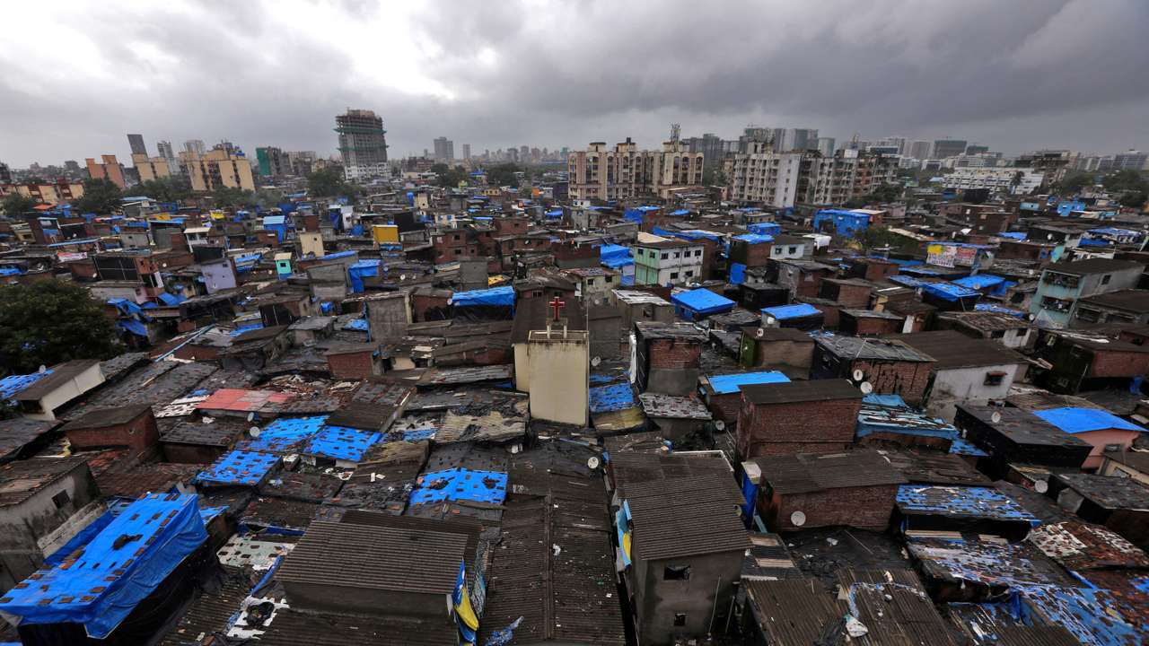FILE PHOTO: A general view of Dharavi, Mumbai