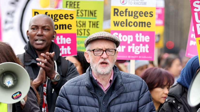 FILE PHOTO: Anti-racism protest march in London