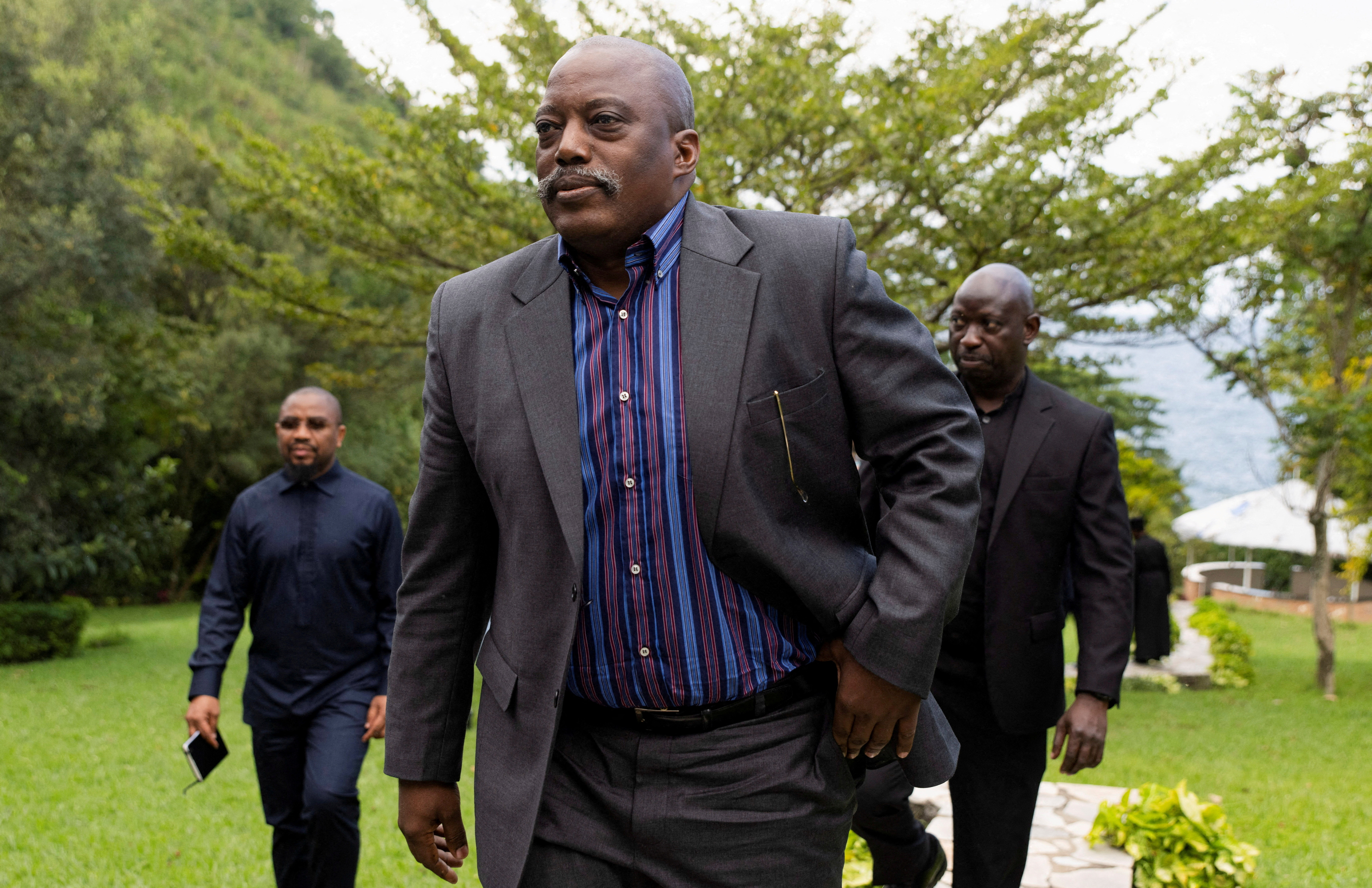Democratic Republic of Congo's former President Joseph Kabila holds discussion with the religious leaders in Goma