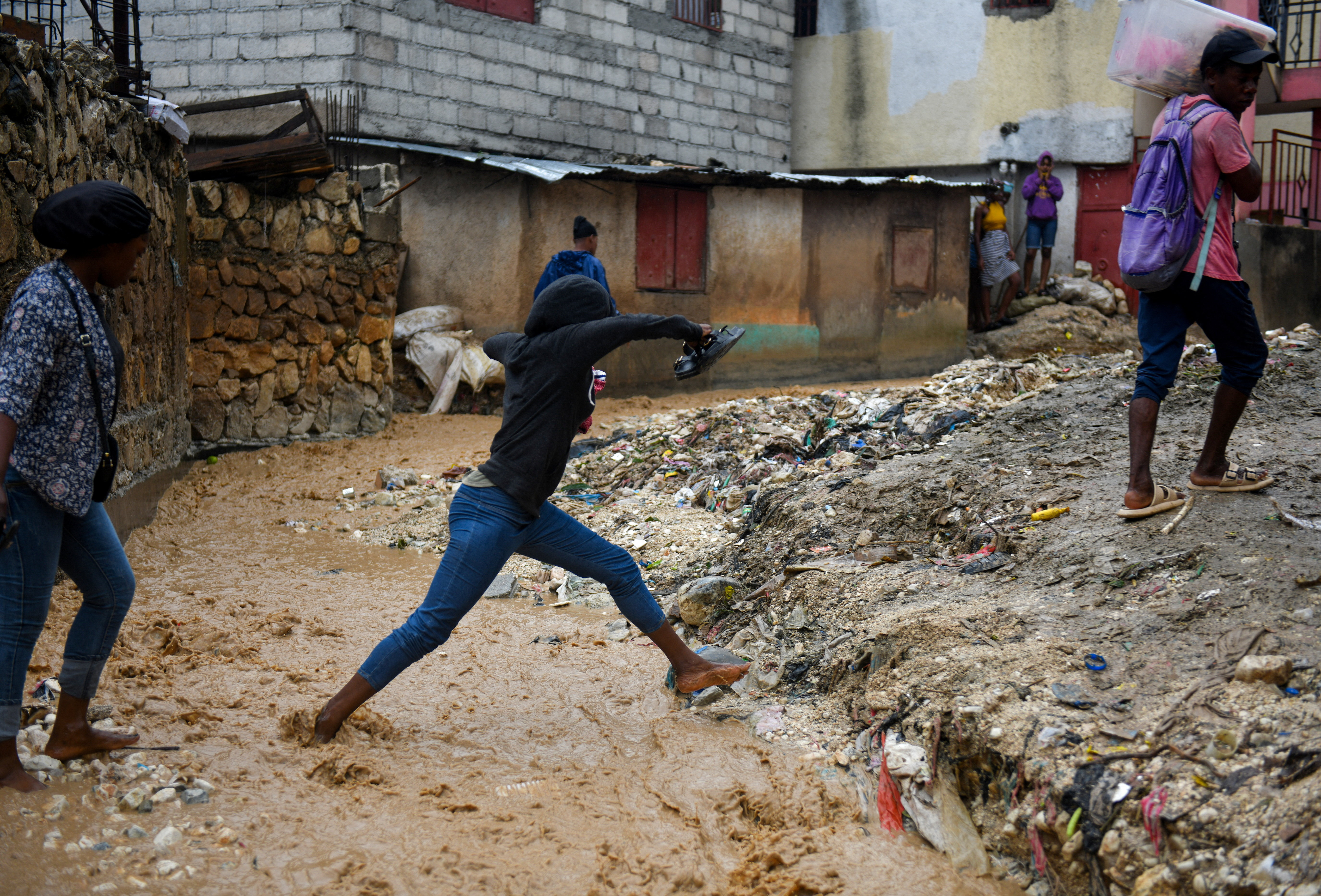 Hurricane Melissa brings heavy rains to Port-au-Prince