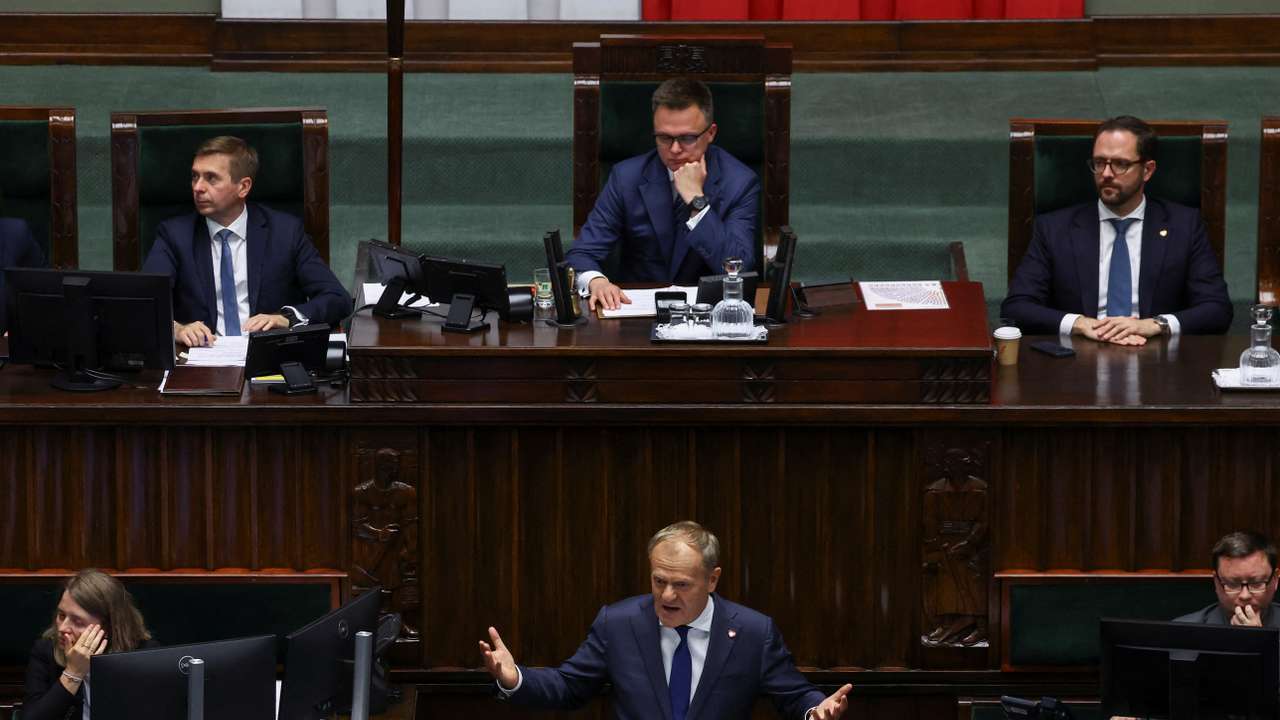 Polish PM Tusk speaks ahead of confidence vote in Warsaw