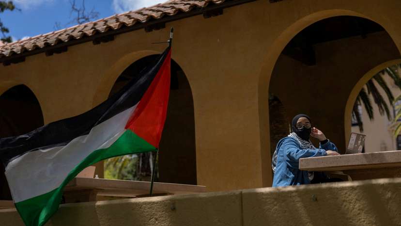 FILE PHOTO: Protests continue at a protest encampment in support of Palestinians at Stanford university