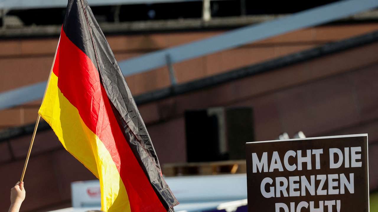 FILE PHOTO: Right wing Alternative for Germany (AfD) party protest, one week after a man killed a policeman with a knife in the city of Mannheim