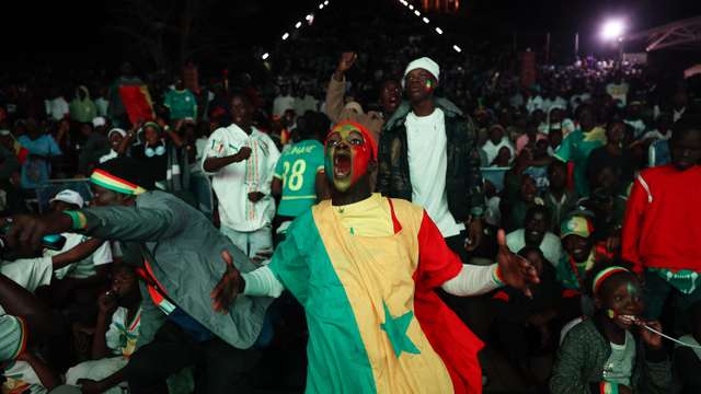 CAF Africa Cup of Nations - Morocco 2025 - Final - Fans watch Senegal v Morocco