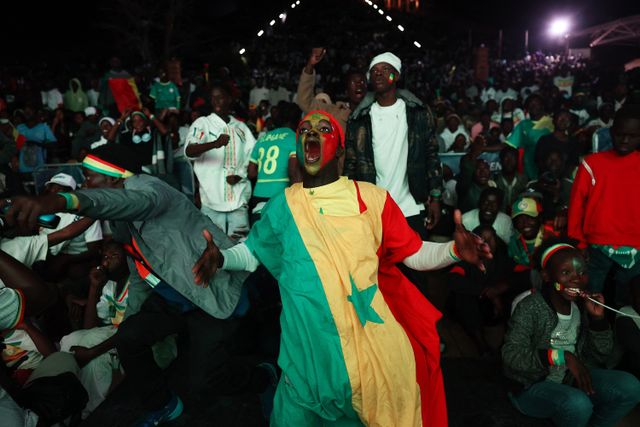 CAF Africa Cup of Nations - Morocco 2025 - Final - Fans watch Senegal v Morocco