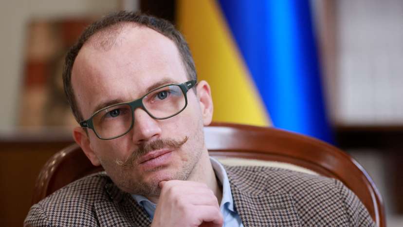 Ukraine’s Justice Minister Denys Maliuska attends an interview with Reuters in Kyiv
