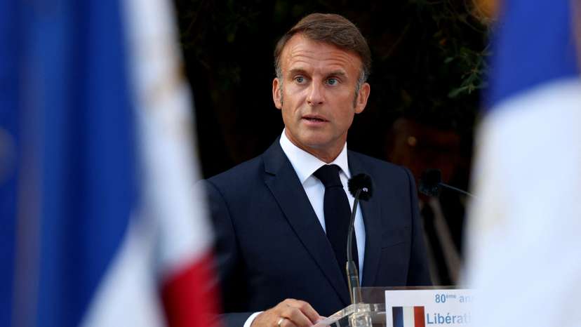 Ceremony to commemorate the 80th anniversary of the liberation of the village Bormes-les-Mimosas