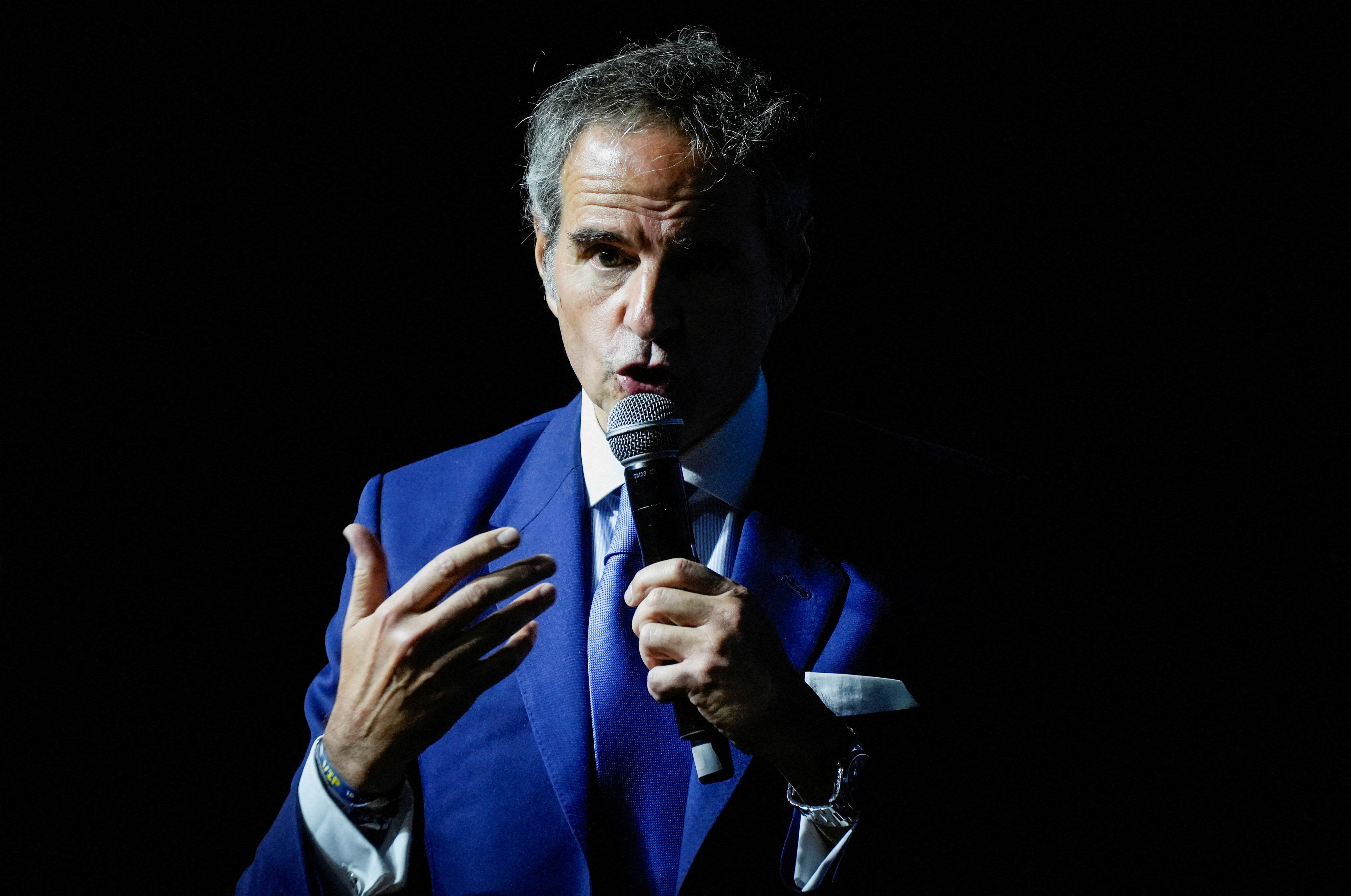 FILE PHOTO: IAEA Chief Rafael Grossi attends an event in Buenos Aires