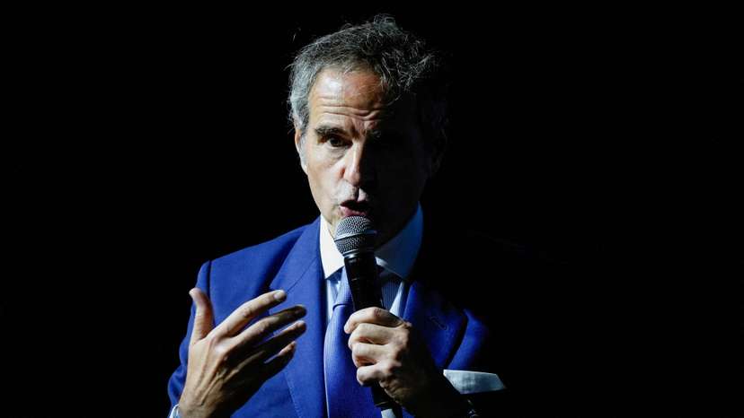 FILE PHOTO: IAEA Chief Rafael Grossi attends an event in Buenos Aires