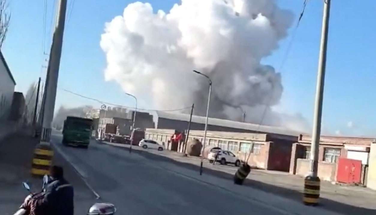 Explosion at steel plate factory in China's Inner Mongolia region