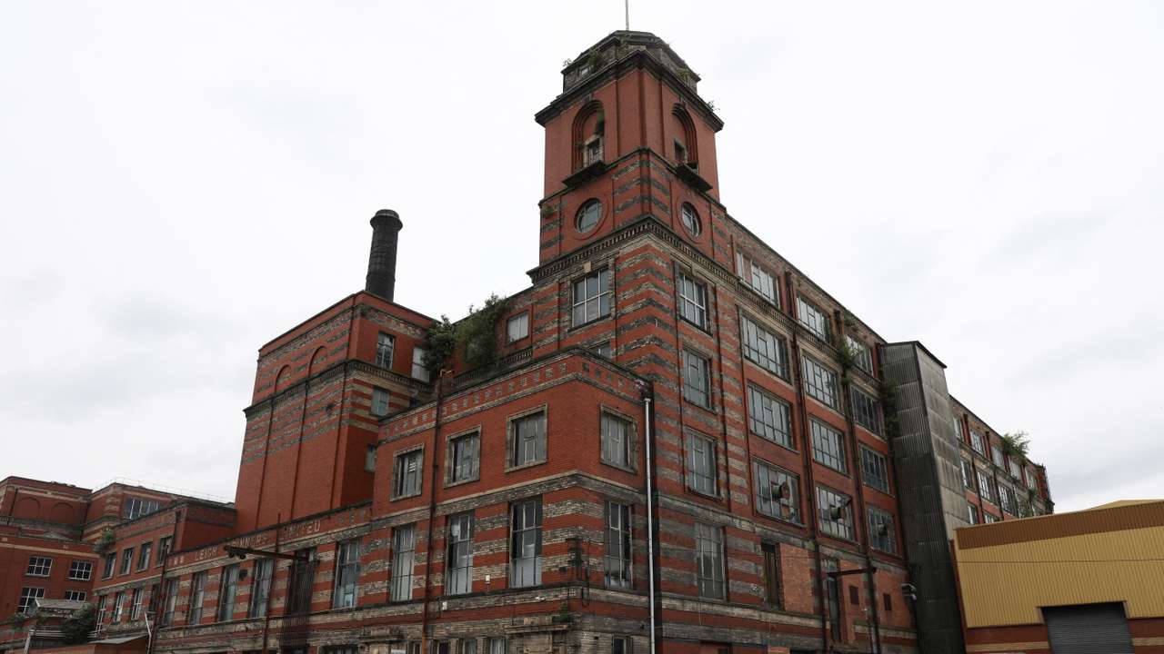 A general view of the old Leigh spinners mill is pictured in Leigh