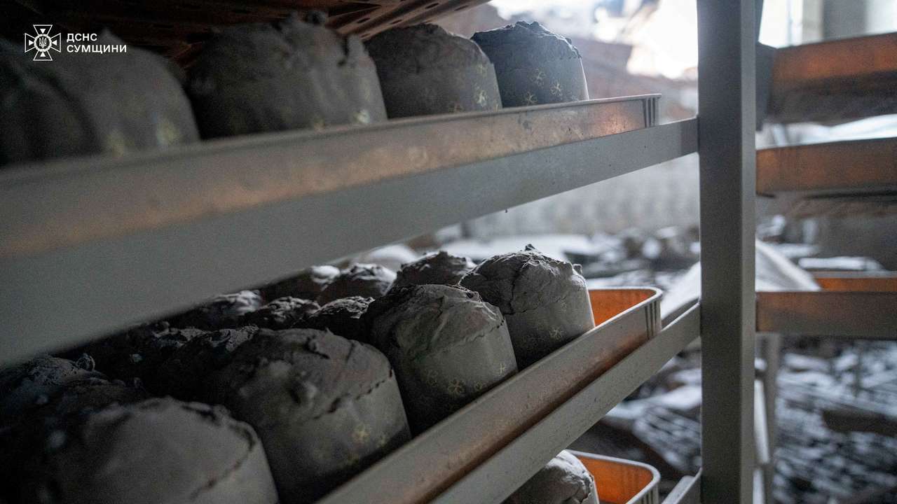 Aftermath of a Russian drone strike in Sumy