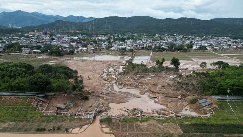 Flooding in Meizhou, Guangdong province