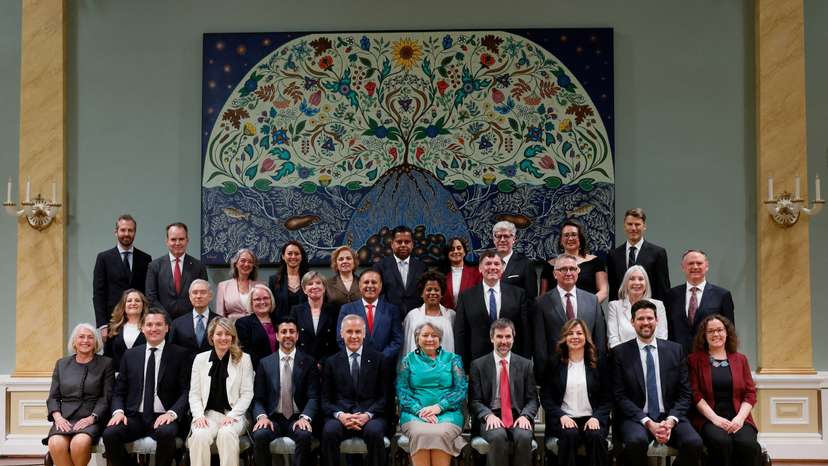 Canada's PM Carney attends a cabinet shuffle at Rideau Hall, in Ottawa, Ontario