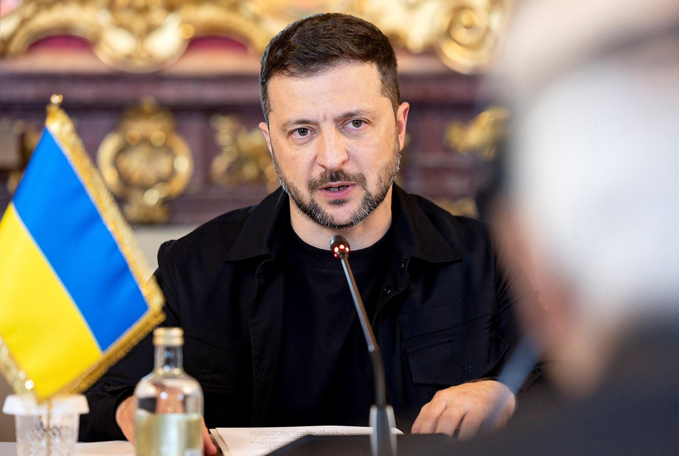 Italian President Mattarella meets with Ukrainian President Zelenskiy at Quirinale Palace