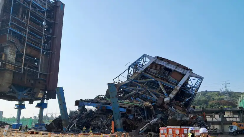 Multiple people believed trapped at South Korea power plant under collapsed structure, Yonhap says