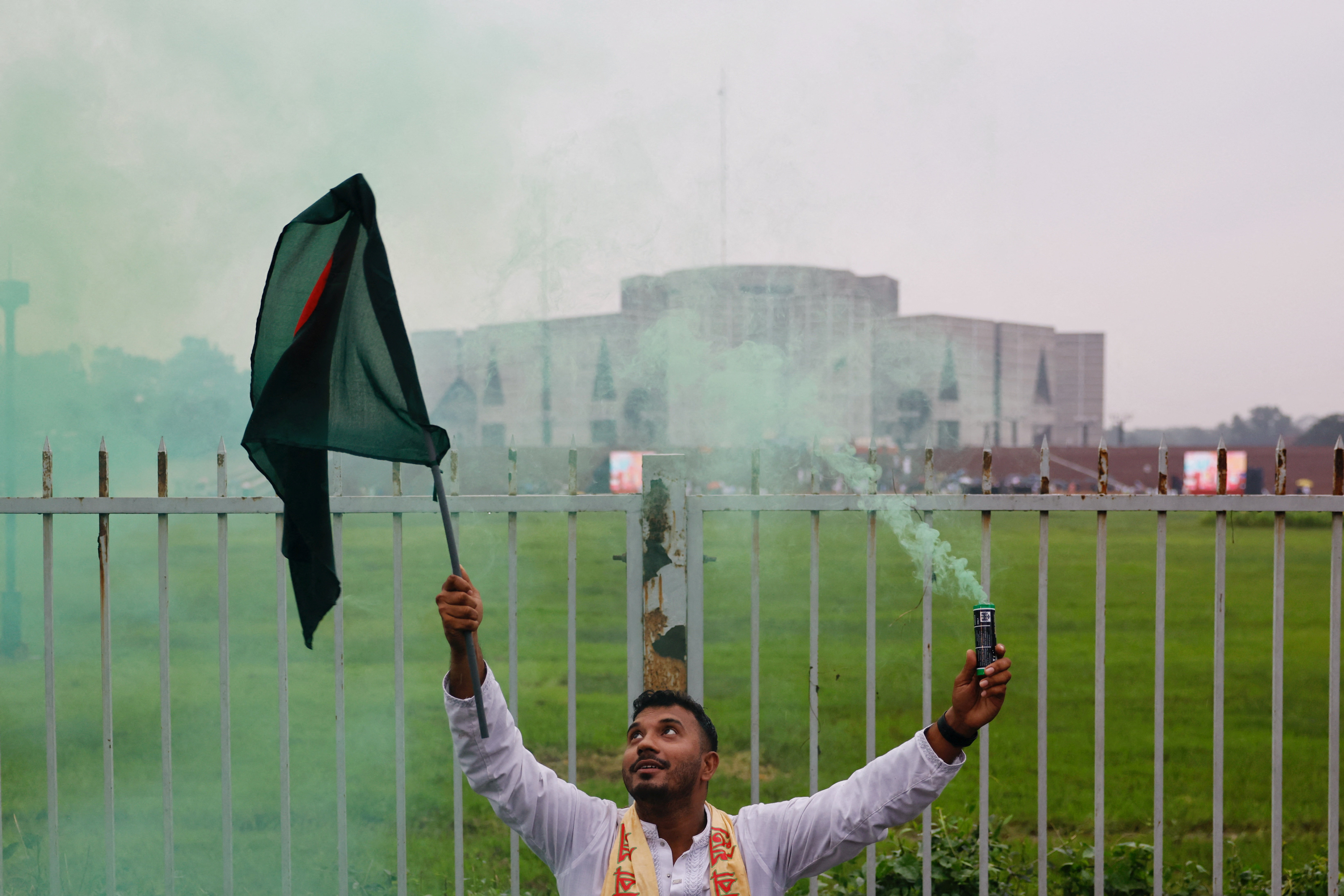 One-year anniversary of protests that led to ousting of Bangladeshi PM Hasina, in Dhaka