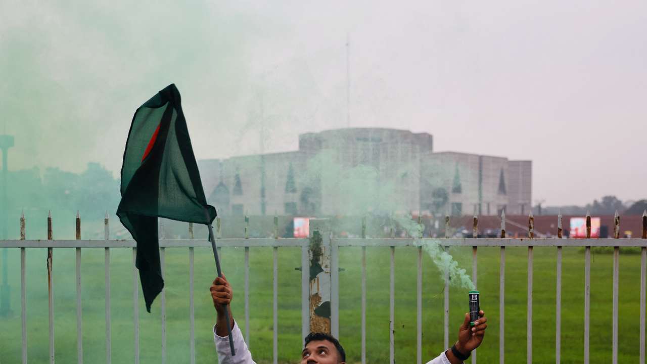 One-year anniversary of protests that led to ousting of Bangladeshi PM Hasina, in Dhaka