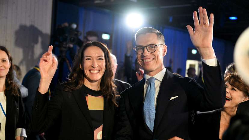 Election reception of National Coalition presidential candidate Alexander Stubb, in Helsinki