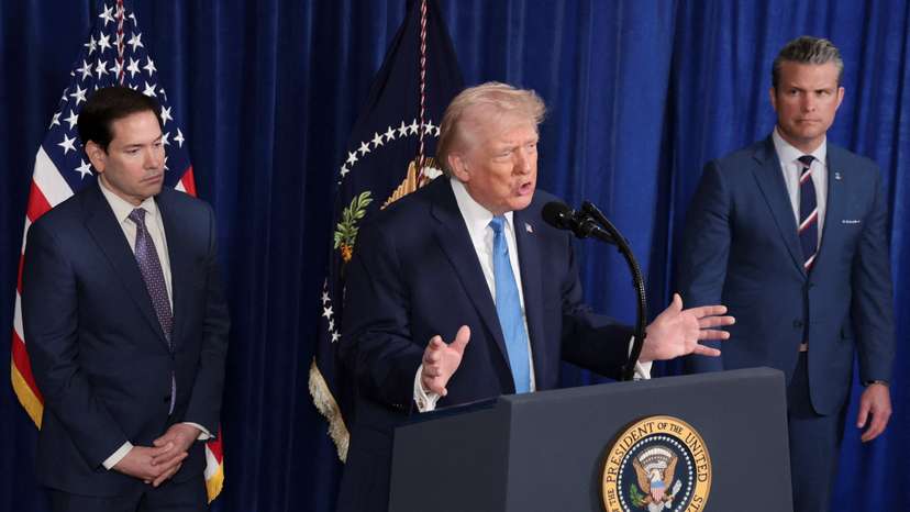 U.S. President Trump holds press conference following U.S. military strike on Venezuela, in Palm Beach