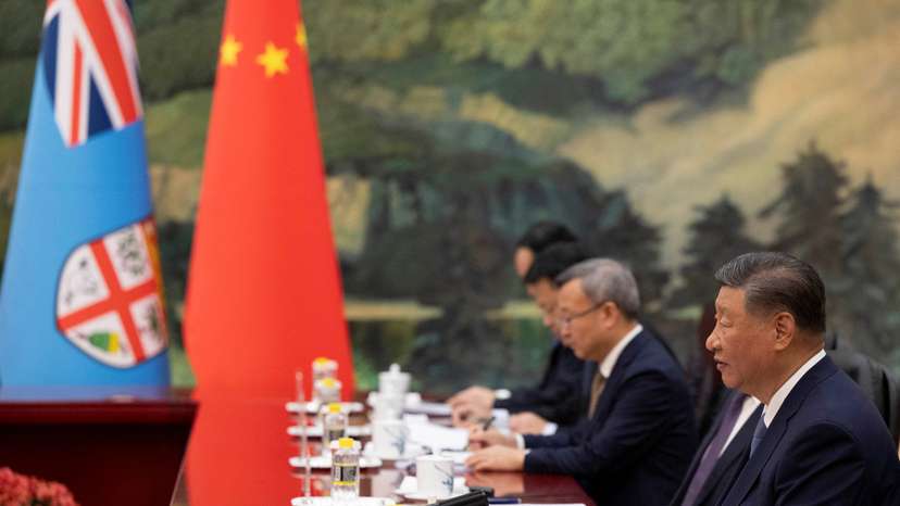 Fiji's Prime Minister Sitiveni Rabuka visits China