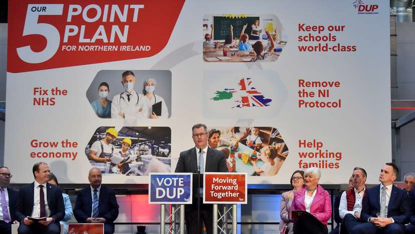 Northern Ireland's DUP to publish election manifesto, in Craigavon