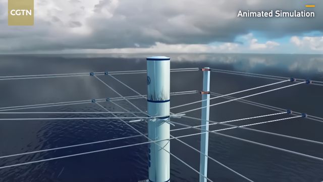 Animation shows how the rocket booster is captured by the cable system.