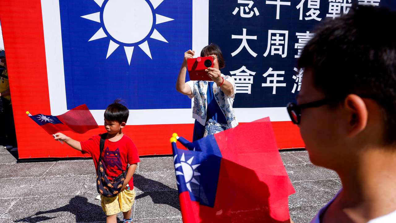 Commemoration of the 80th anniversary of the end of World War Two at Chiang Kai-shek Memorial Hall in Taipei