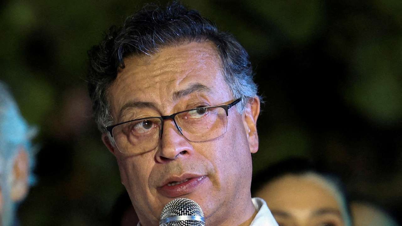 FILE PHOTO: Colombian President Gustavo Petro visits Haiti
