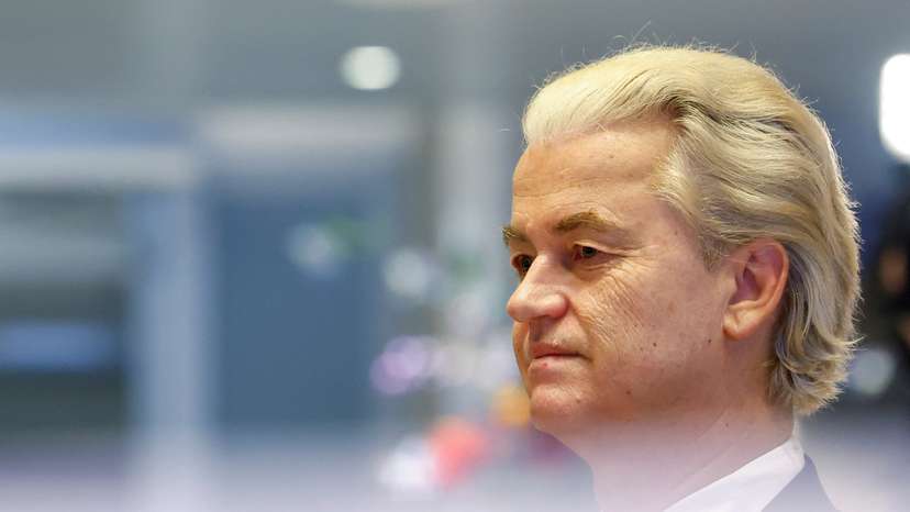 FILE PHOTO: Dutch far-right politician and leader of the PVV party Geert Wilders attends a meeting of Dutch parties' lead candidates